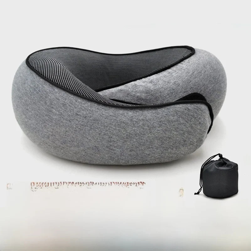 Memory Foam Neck Pillow Portable Travel Pillow Adjustable U-Shaped Pillow for Air Travel Nap Supportive Neck And Shoulder Relief