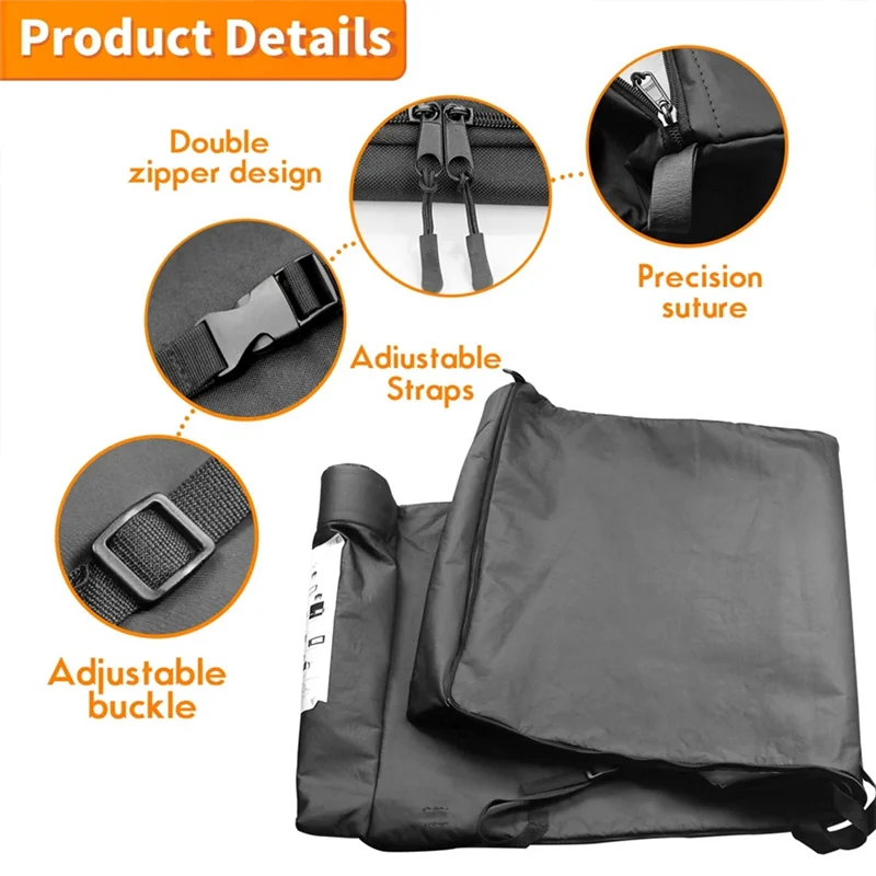ATT-Car Soft Top Window Storage Bag For Jeep Wrangler JK/JKU JL JLU 2-Door & 4-Door Sahara Freedom Rubicon Parts