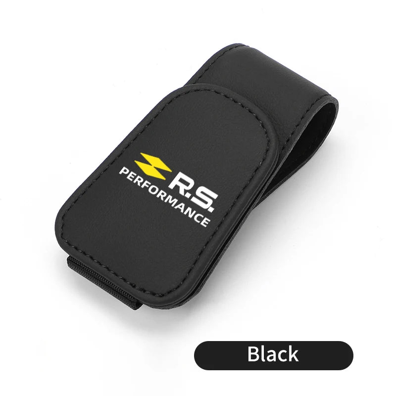 Magnetic Car Glasses Holder Sunshade Platep Card Ticket Clip For Renault Arkana Captur Twingo Talisman RS Line Logan Duster