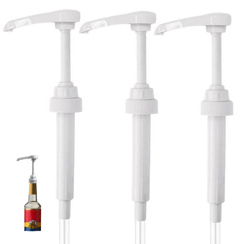 1PC Syrup Pumps Dispenser Replacement Sauce Pressure Nozzle Bottle Pump Containers for Coffee Kitchen Seasoning Liquid