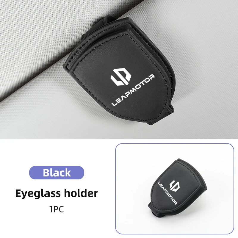 Sunglasses Holder Car Sunshades Magnetic Sunglasses Clip Ticket Clip For Leapmotor T03 S01 C11 C01 Leap Motor