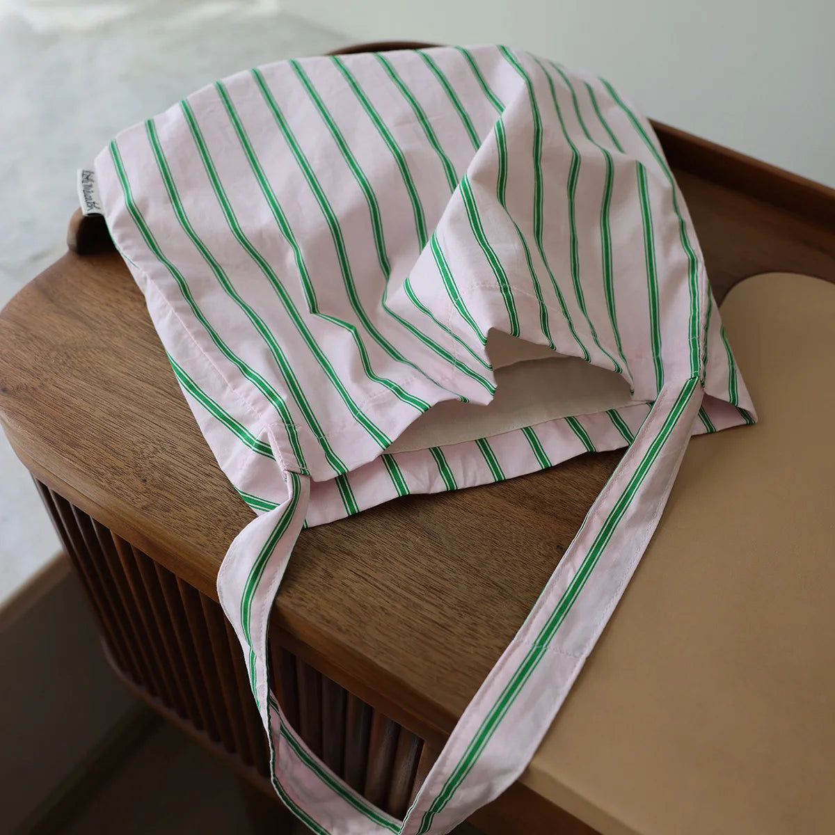 College style pink green striped shoulder bag simple versatile casual fabric tote bag girls canvas bag travel bag for women