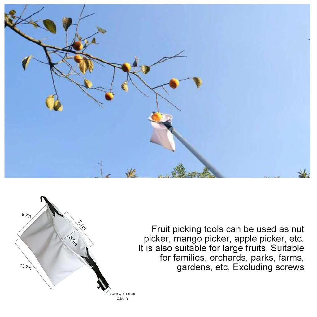 Fruit Picker Orchard WIth Blade Garden High Tree Picking Tool Tree fruit gathering Fruit Catcher Collection Pouch Farm Supplies