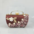 princess bag with metal rhinestone embellishments, evening party dress handbag, elegant women's handbag