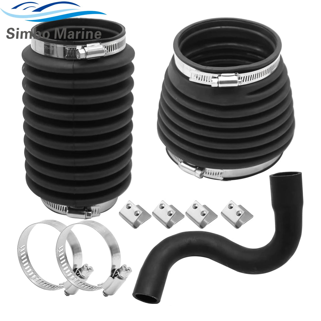 876294 875848 Exhaust U-Joint Hose Bellow Kit for Volvo Penta AQ DP SP 200 250 270 275 280 290 Sterndrive Replaces 875826 876631