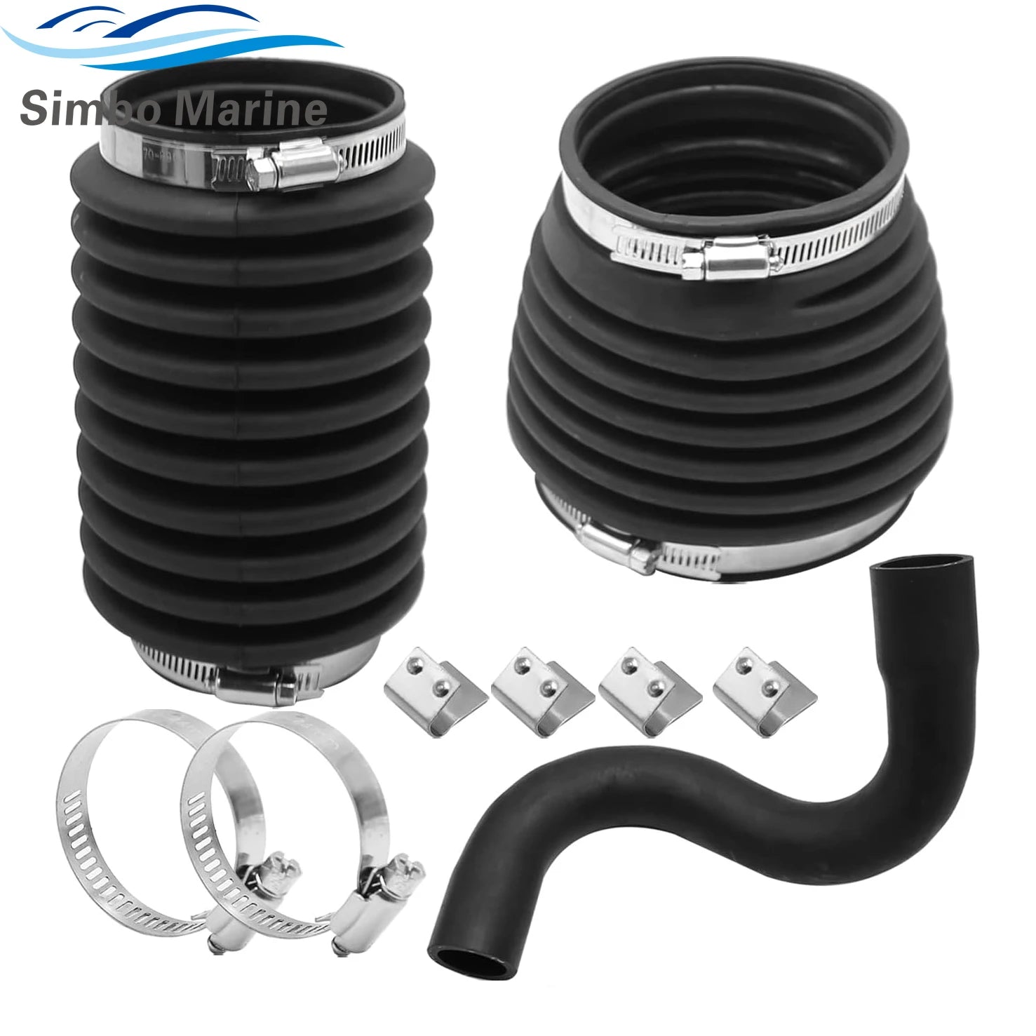 876294 875848 Exhaust U-Joint Hose Bellow Kit for Volvo Penta AQ DP SP 200 250 270 275 280 290 Sterndrive Replaces 875826 876631