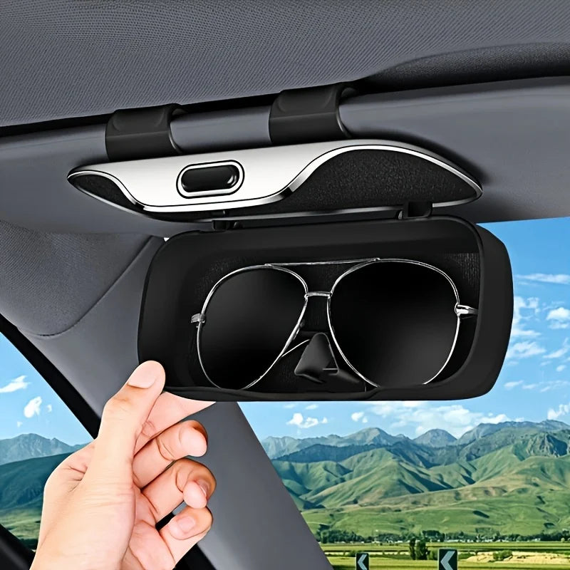 Car Glasses Box Portable Car Glasses Frame Car Driving Glasses Frame Glasses Box Sunshade Glasses Auto Interior Accessories