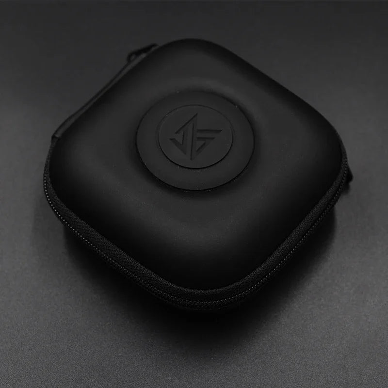 KZ PU Wired Headphone Bag Black Earphone Storage Case Convenient Carrying Earphone Cable Storage Box