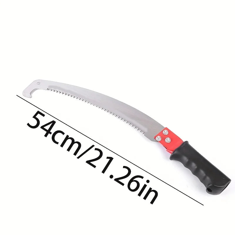 2 types of multi-functional hand saws for pruning trees and outdoor gardening, with stainless steel serrated blades