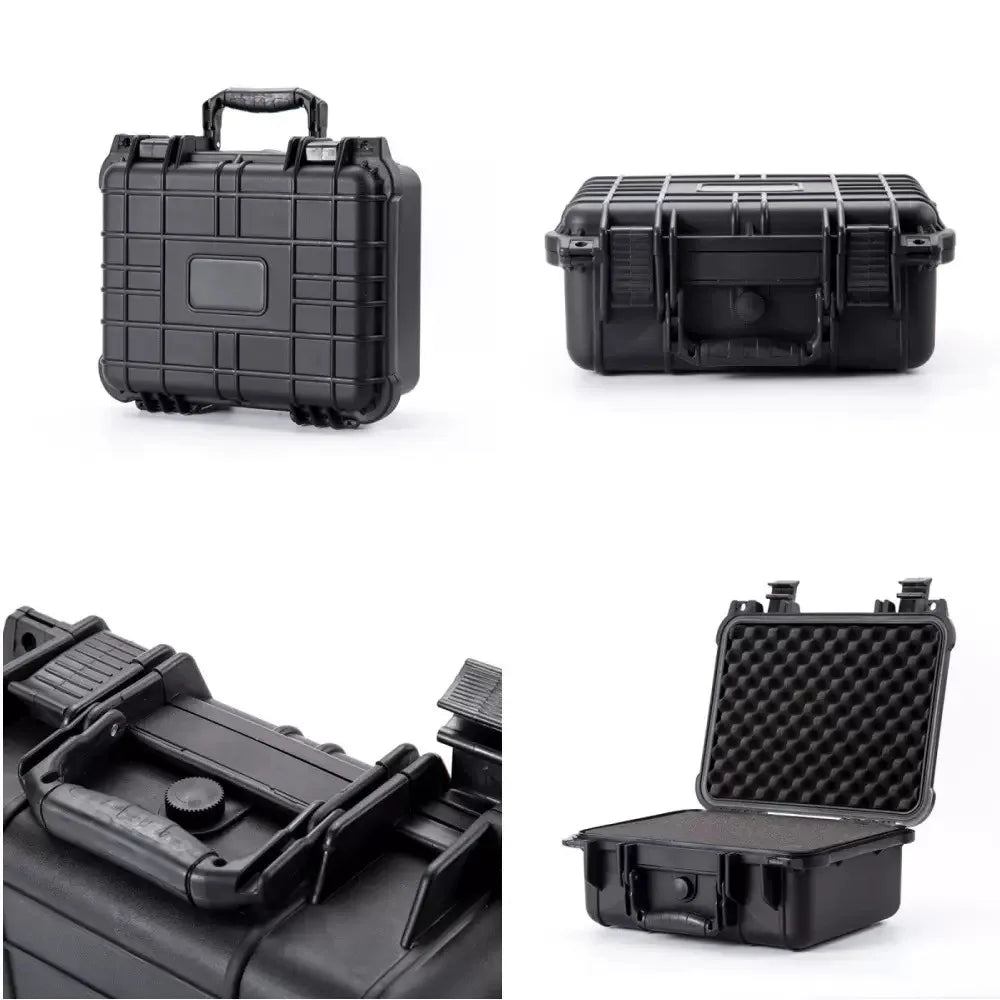 Waterproof Hard Carry Case Bag Toolbox With Pre-cut Sponge Storage Box Safety Protector Organizer Hardware Box Impact Resistant