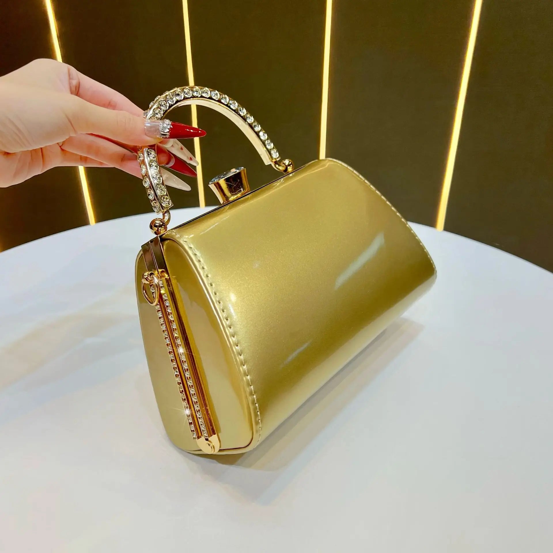 Diamond Handbag Celebrity Fashion Dress Bag Handbag Women's Versatile Chain One Shoulder Crossbody Bag