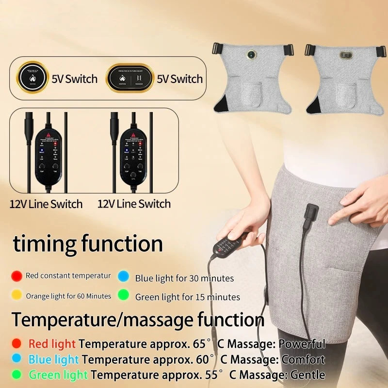 660nm Red Light Heating Pad Hip Brace  Wellness Protector Fatigue Relief Home Relaxation 3 Modes 50-90LED