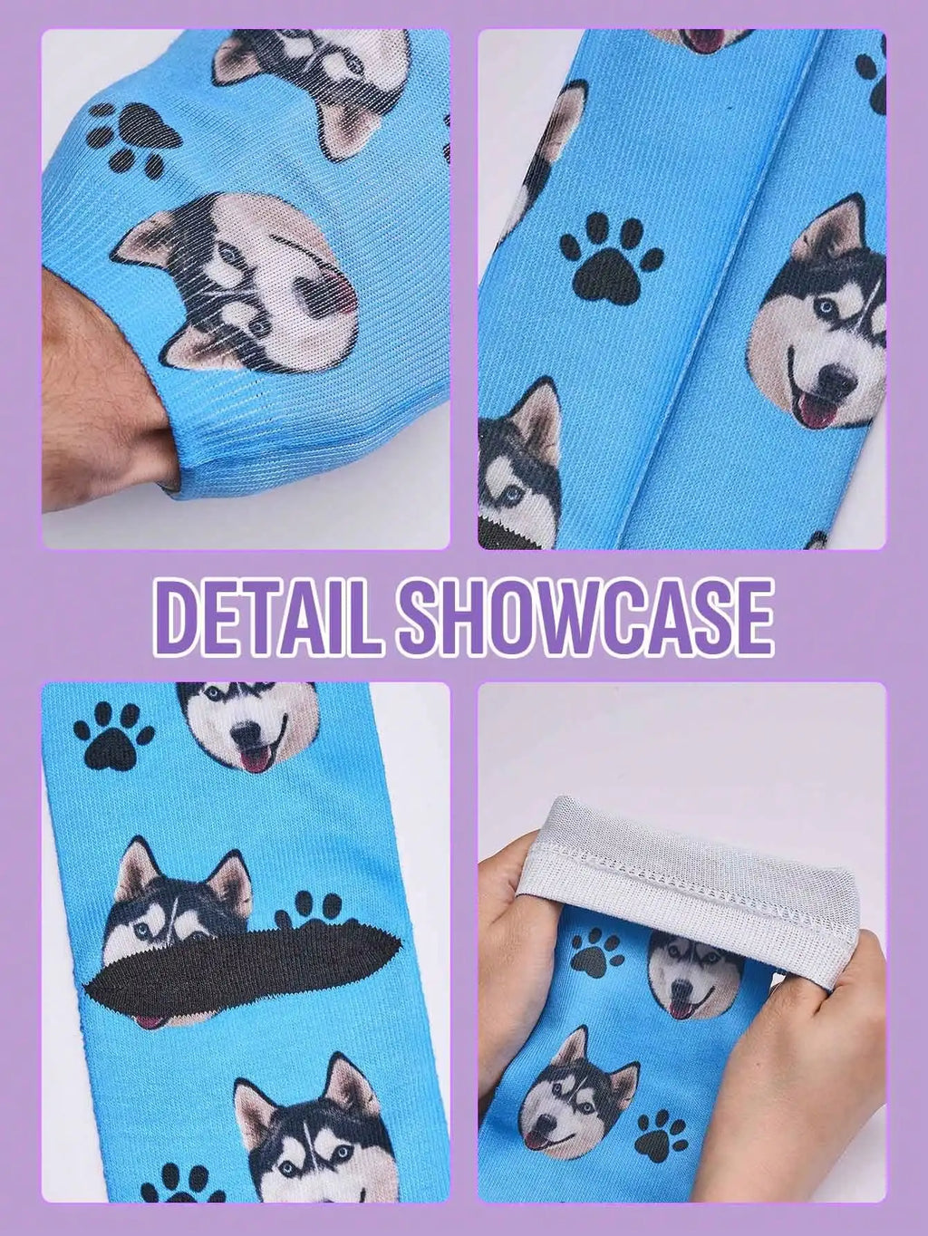 Custom Face Socks Personalized Photo Socks Funny Gift for Men Women Couples Friends Unique Custom Printed Socks