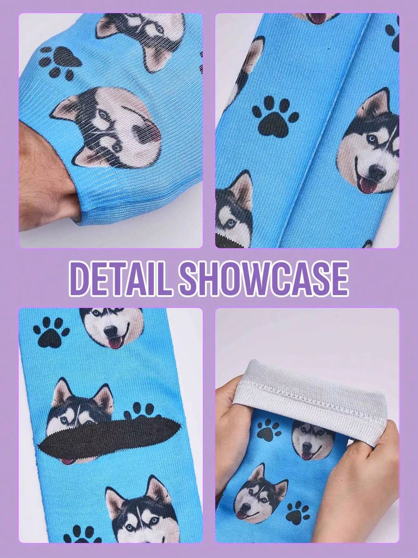Custom Face Socks Personalized Photo Socks Funny Gift for Men Women Couples Friends Unique Custom Printed Socks
