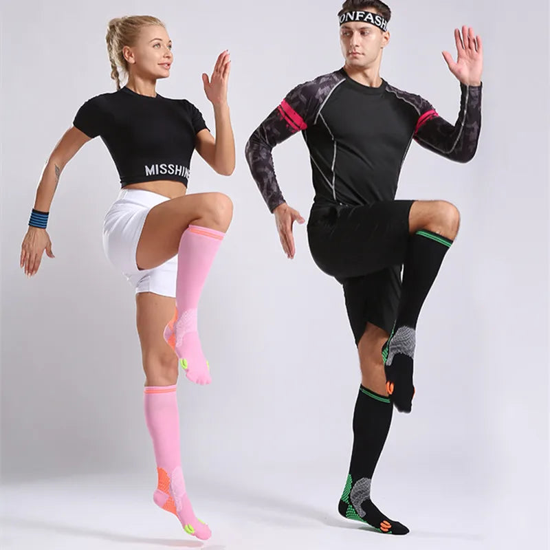 1Pair Compression Socks Medical Nursing Stockings For Flight Travel Maternity Pregnancy Edema Diabetes Varicose Veins 20-30 Mmhg