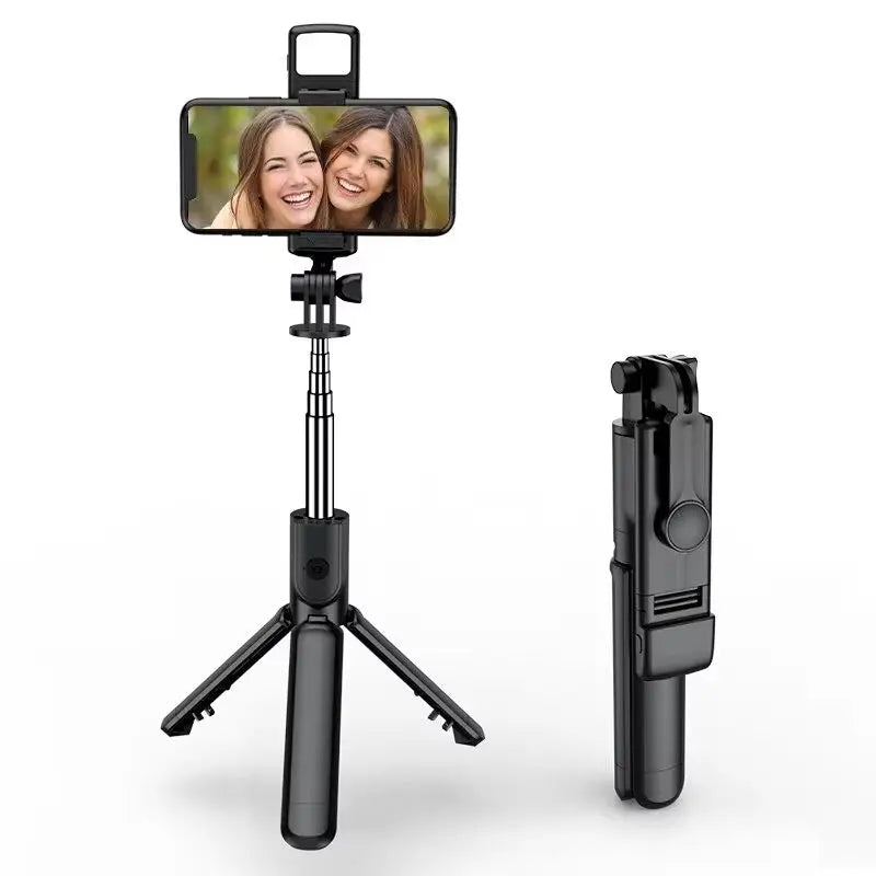 Wireless Selfie Stick for Smartphone  27 Inch Tripod with Bluetooth Remote Foldable Stand for Vlog Shooting Record