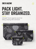 OCE GEAR Tyvek Ultralight Outdoor Organizer Pouch Water Resistant Zipper Storage Bag for Hiking Camping Travel EDC Gear 3 Sizes