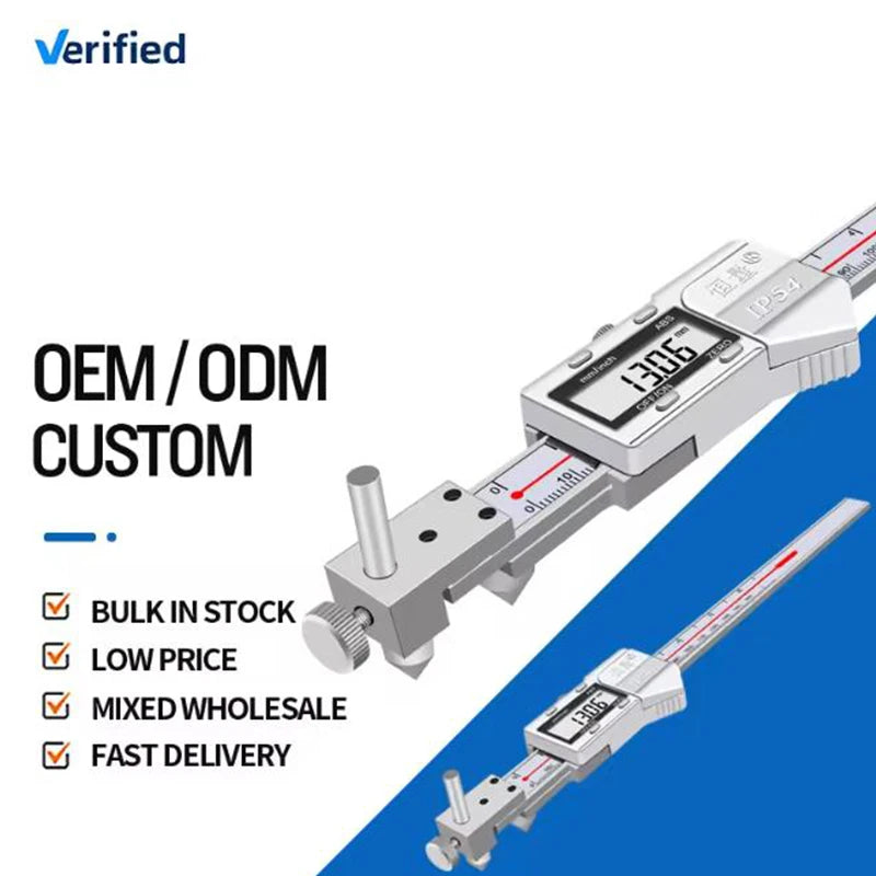 Horizontal Edge Center Digital Caliper 0.01mm Precision Stainless Steel Conical Probe for Hole Center & Edge Measurement