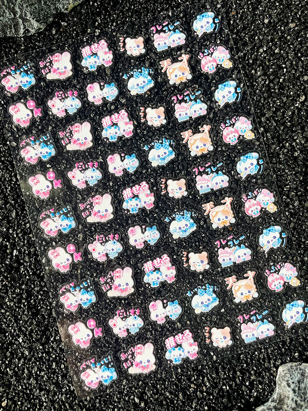 Kawaii Animal Mini Little Rabbit Panda CAT Luggage Tags Stickers Pvc Diary Notebook Skateboard Mobile Phone Nail Art Stickers