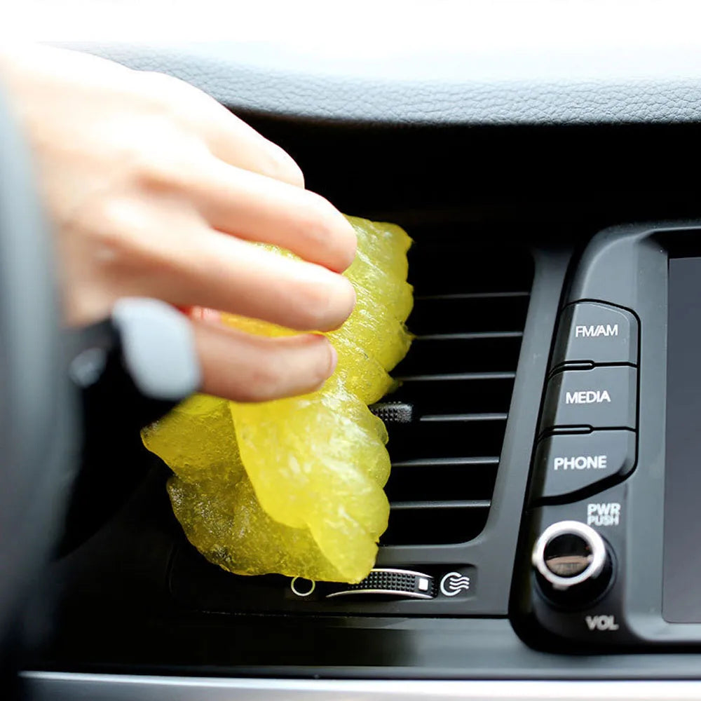 Car Cleaning Gel Reusable Keyboard Dust Remove Gel Automobile Interior Air Vent Clean Magic Mud Slime Household Cleaning Tool