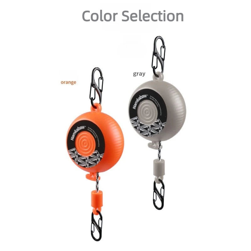 8M Retractable Clothesline Outdoor Travel Hand-cranked Extendable Drying Rack Laundry Portable for Camping Hiking Tools