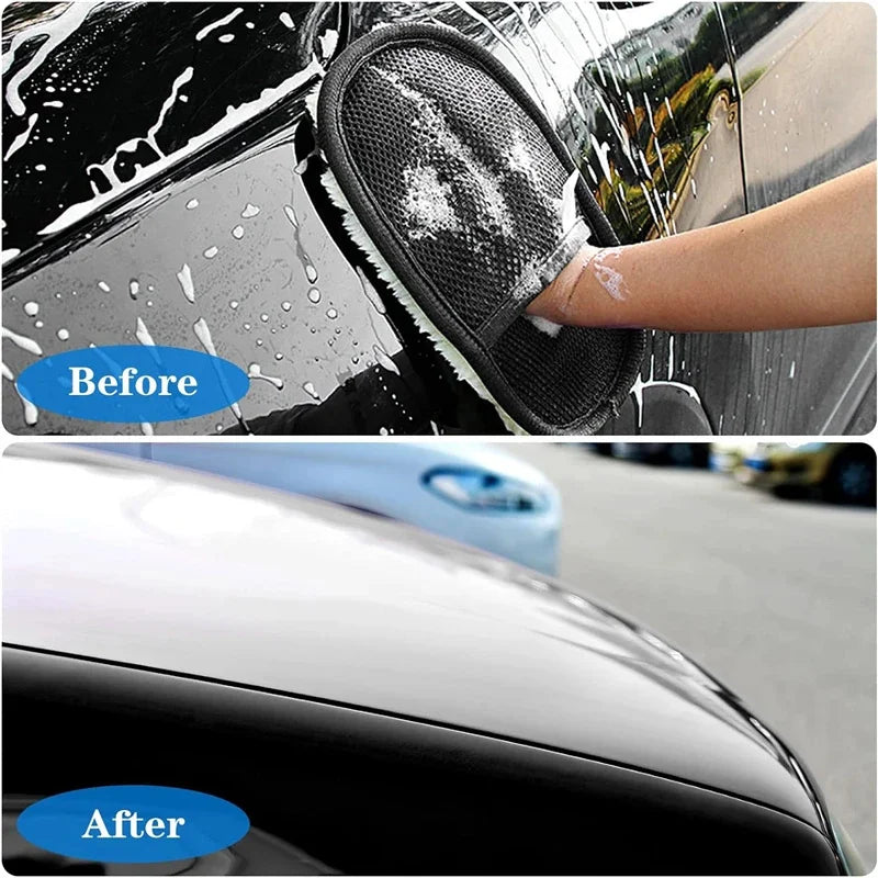 Microfiber Wool Soft Auto Car Washing Glove Cleaning Car Cleaning glove Motorcycle Washer Care Car paint Wash care tools