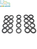 20 Pcs 12-19183 Outboard Drain Screw Gasket for Mercury Mercruiser & Johnson Evinrude OMC 307552 12-20260 Sierra 18-29451-9