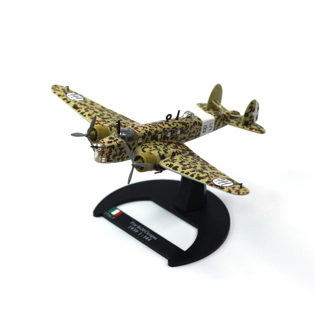 Diecast 1/144 Scale MC 202 Folgore Italy Fighter Alloy Simulation Plane Model Aircraft Souvenir Collection Toy Planes Gift