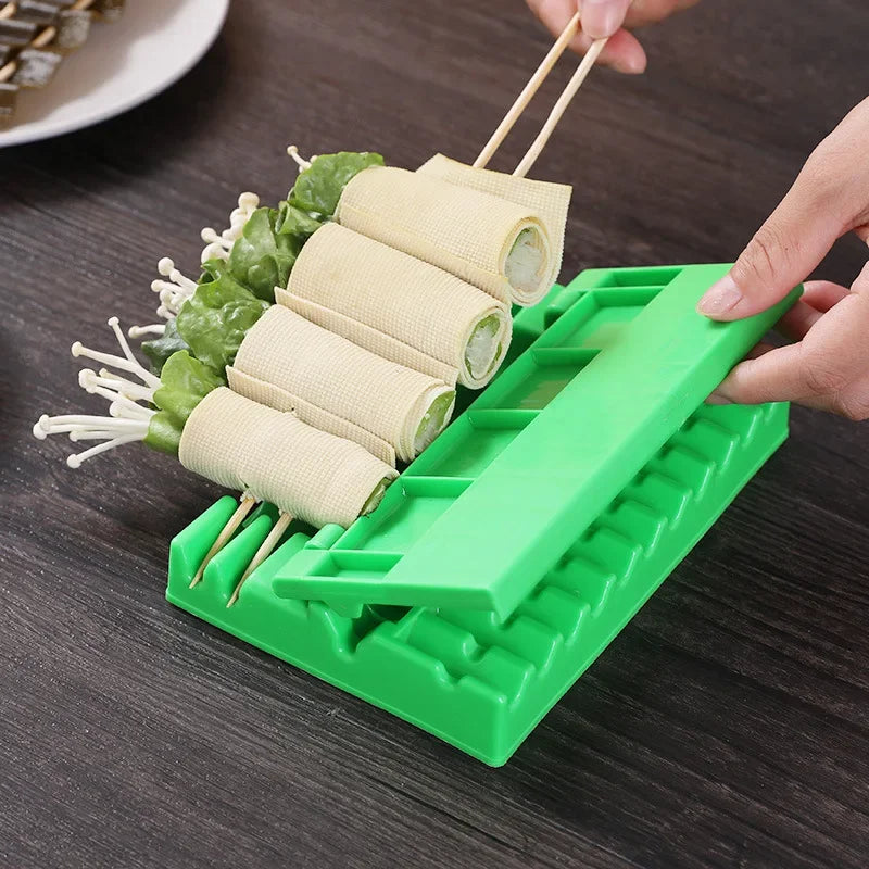Multifunctional Barbecue String Skewers Kebab Artifact Wear Food Meat String Device Skewer for Pork Maker BBQ Tools Accessories