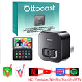 OTTOCAST Play2Video Ultra Video Box 3 in 1 Wireless CarPlay Android Auto Adapter Built-in Youtube Netflix IPTV for 98% of Cars