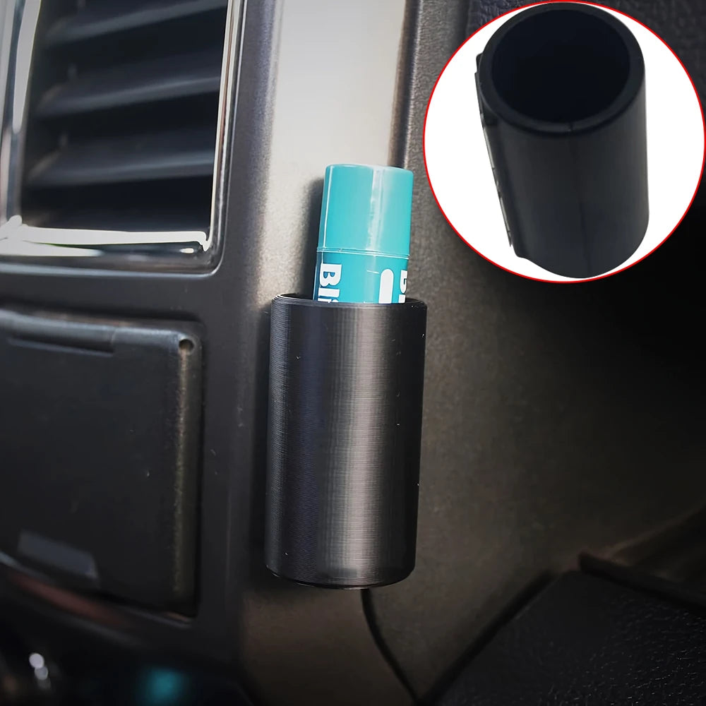 1Pc Car Lipstick Storage Box Lipstick Storage Rack Self-Adhesive Car Lipstick Storage Box S003715
