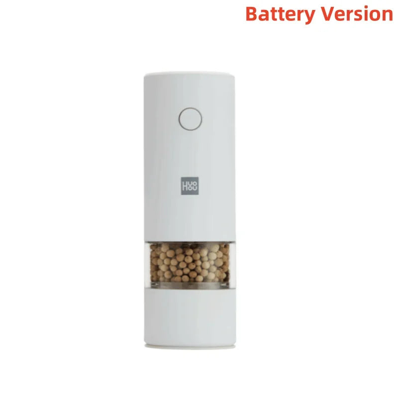 YouPin HUOHOU Electric Spice Mill Grinder Portable Kitchen Tool Grinding Cooking Pepper Seasonings Spices Grain Mill Salt Shaker
