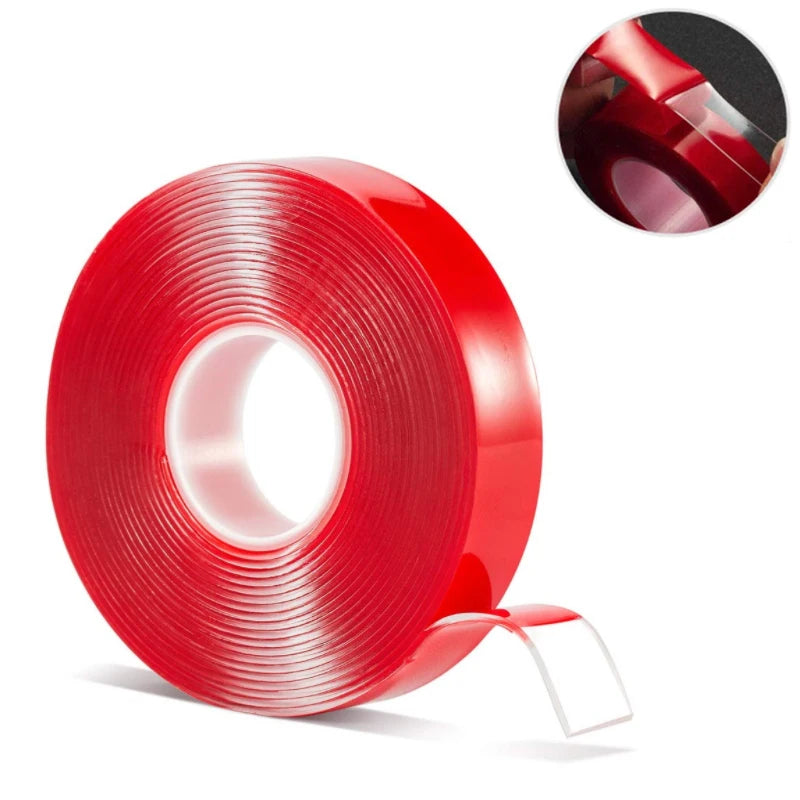 2mm-45mm Double Sided Adhesive Tape Acrylic Transparent No Traces Sticker for LED Strip Car Fixed Tablet Fixed