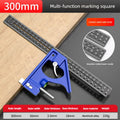 Woodworking 90°and 45° Right Angle Movable L-Shape High Precision Long Board Ruler Multifunctional Combination Square