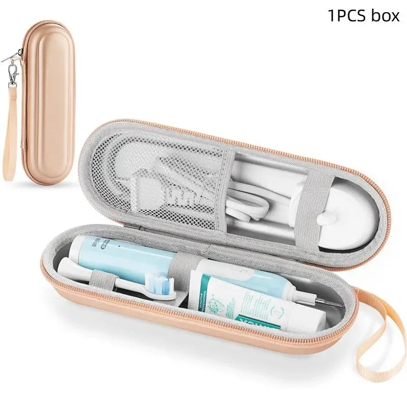 Electric Toothbrush Case Waterproof Travel Storage Bag EVA With Mesh Pocket Cover Protection