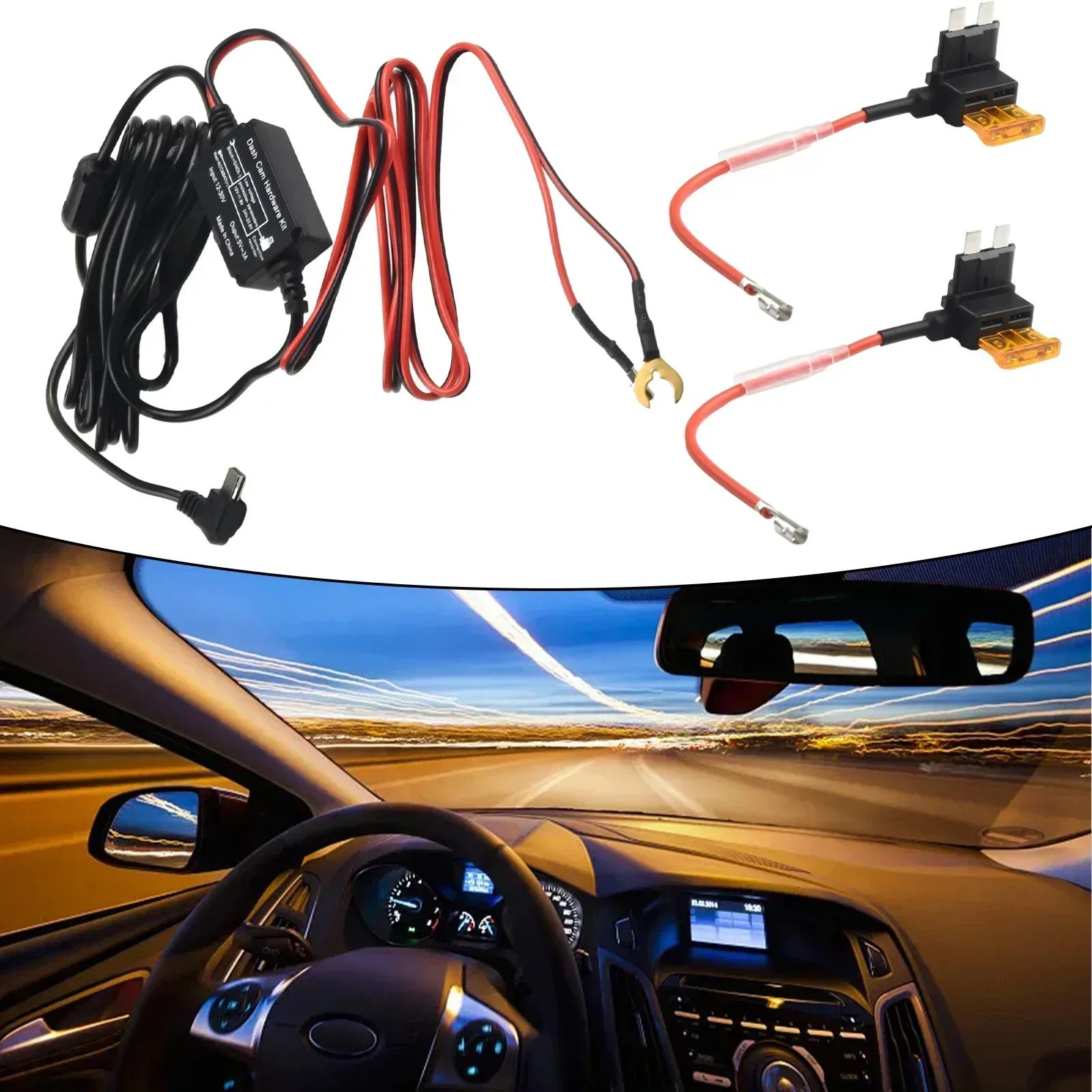 Amp Fuse Hard Wire Fuse 422GW And 522GW Box Car Recorder Dash Cam Hard Wire Kit Mini USB Nextbase 122 Protection Replacement