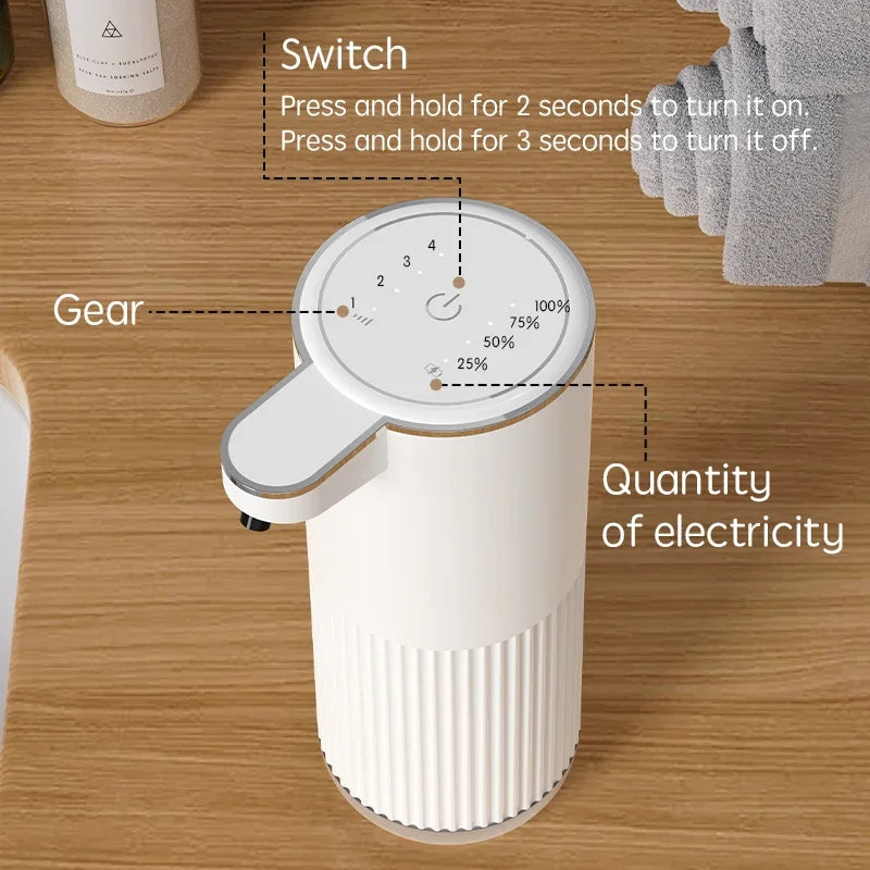 Automatic Soap Dispenser For Bathroom Accessories Automatic Liquid Soap Dispenser 360ML TYPE-C White 4 Level Foam Soap