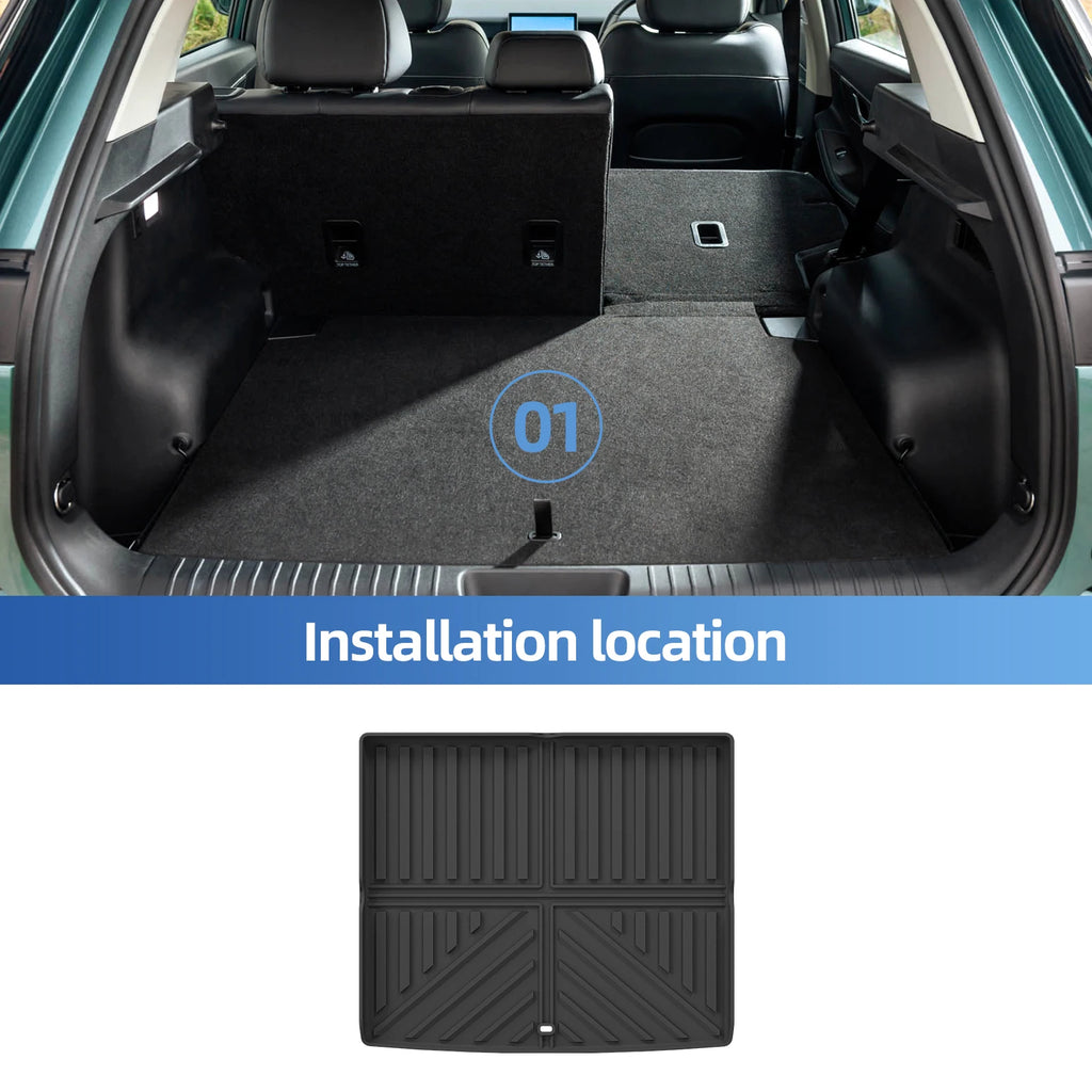 Smabee Right Drive for Chery Jaecoo J5/E5 EV Version RHD 2025 2026 Car Floor Mats Cargo Liner Trunk Pad TPE Accessories Black
