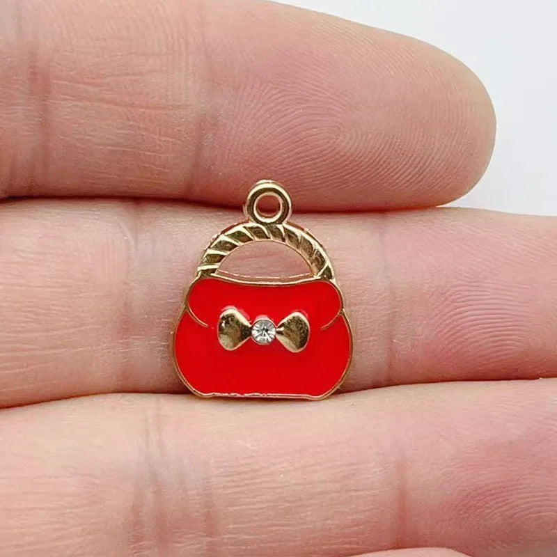 12pcs Xiaoxiangfeng Jewelry Accessories Spot Wholesale Alloy Handmade DIY Jewelry Cross border Drip Oil DIY Jewelry Accessories