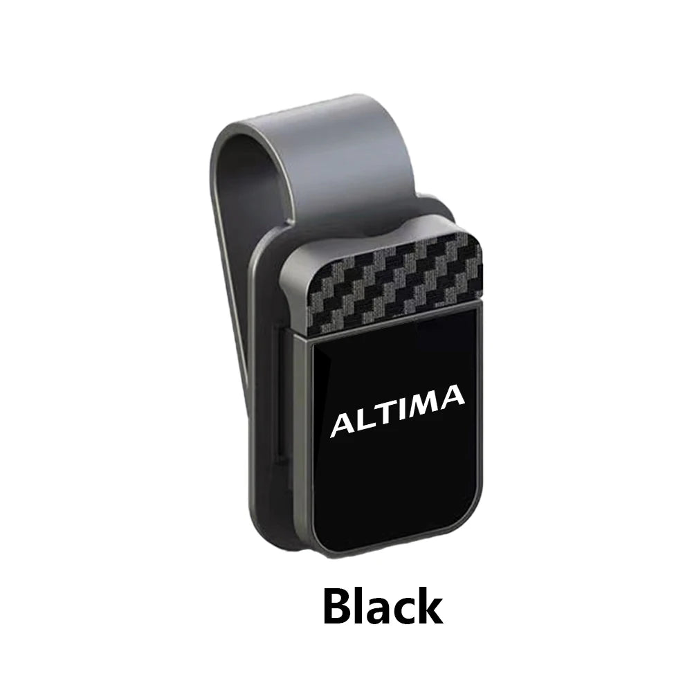 Car Sun Visor Glasses Sunglasses Storage Clip Holder For Nissan Altima Juke Leaf Micra Note Qashqai Rogue Tiida X-trail Patrol