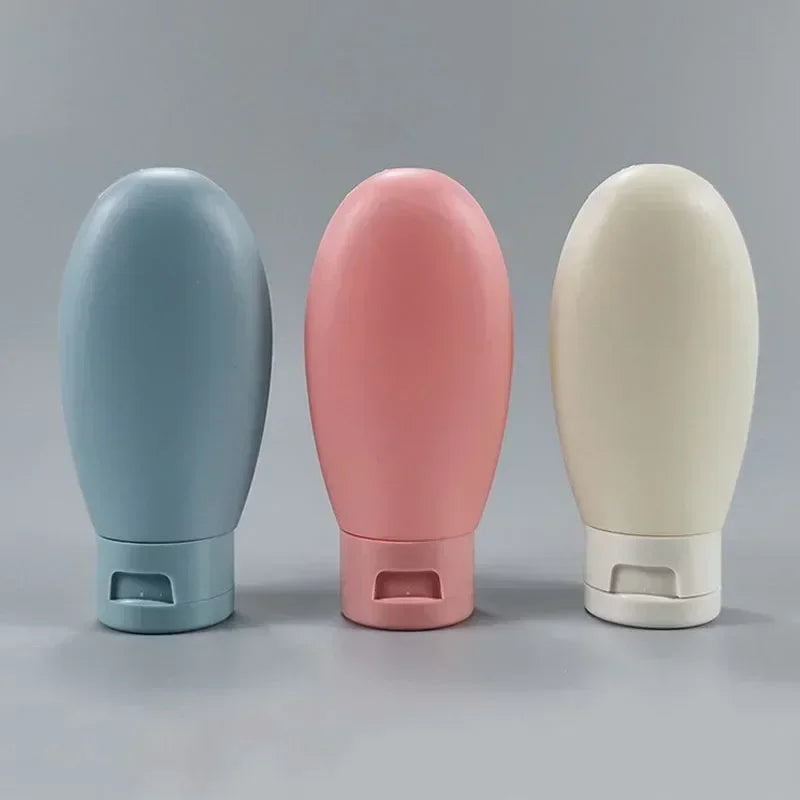 3/4Pcs Travel Botttles Set Refillable Bottle Cosmetic Containers 60ml Cream Lotion Shampoo Travel Dispenser Squeeze Tube Makeup