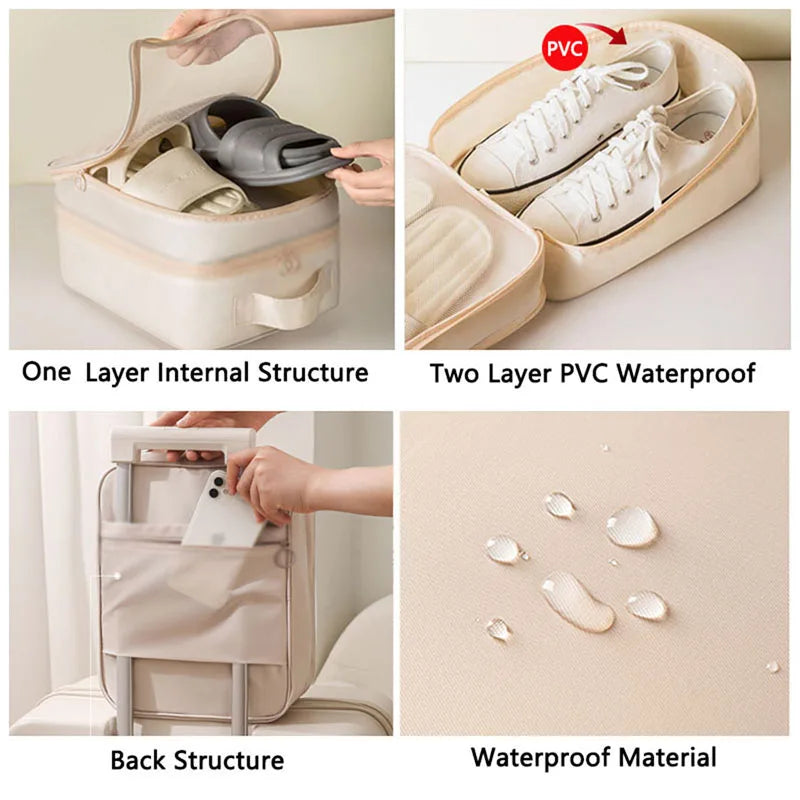 High Quality Portable Travel Shoe Bag Underwear Clothes Shoe Storage Bag Packaging Cube Organizer Multifunction Travel Accessori