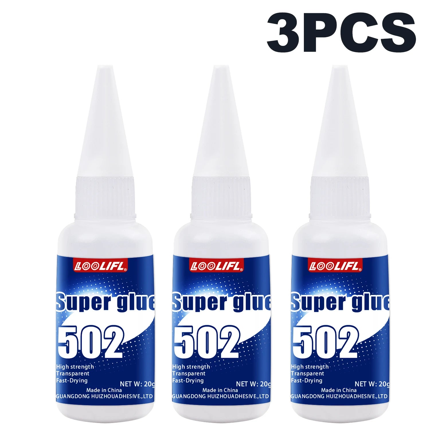 Super Glue 502 Liquid Quick Drying Adhesive Cyanoacrylate Sealant Is Suitable for Wood, Plastic, DIY Models, Ceramics, Glass, Et