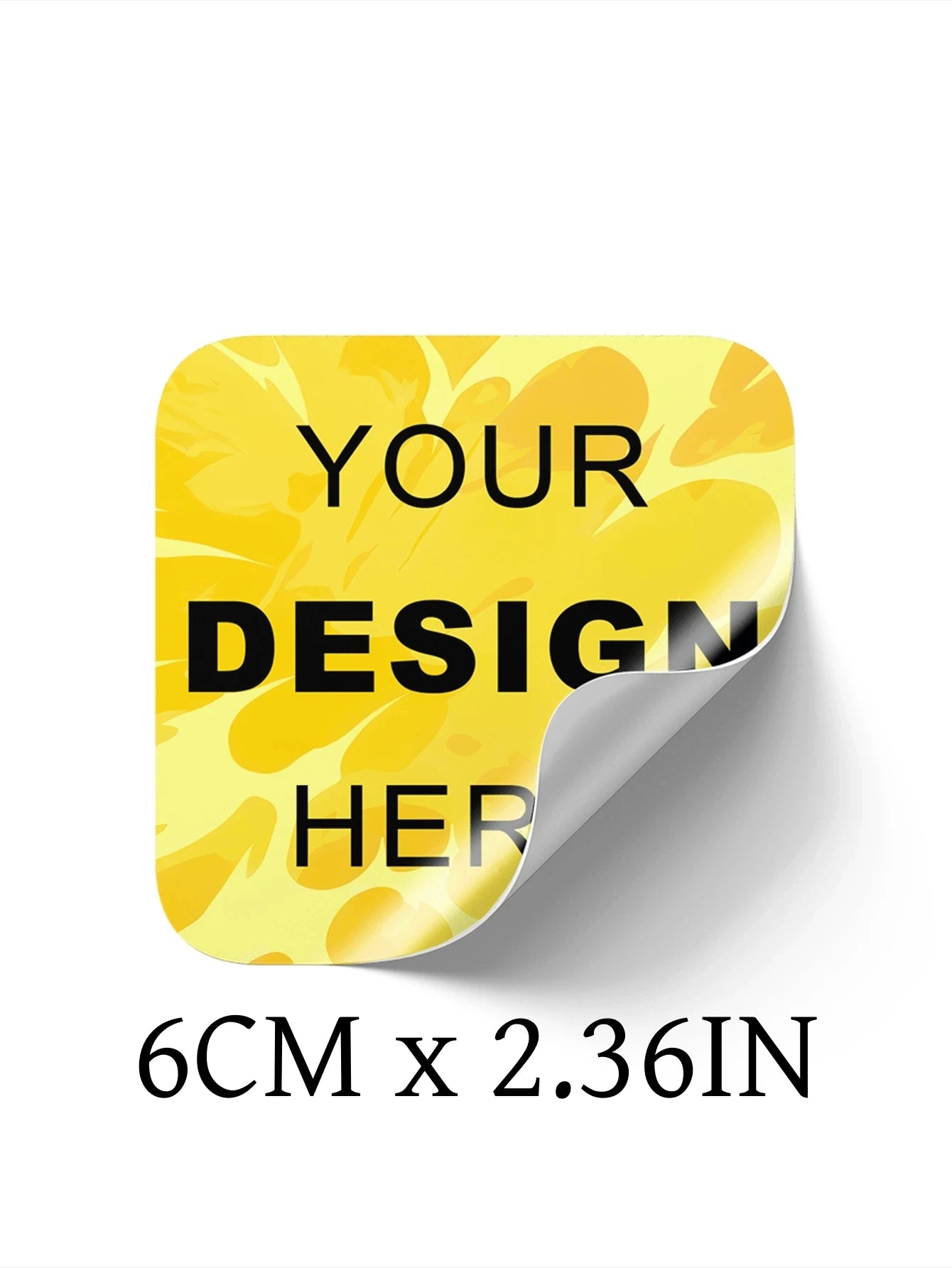 3–8CM Personalized Waterproof Square Stickers | Custom 50-1000 PCs Labels for Thank You, Christmas, Product Label, Gift Tag, DIY