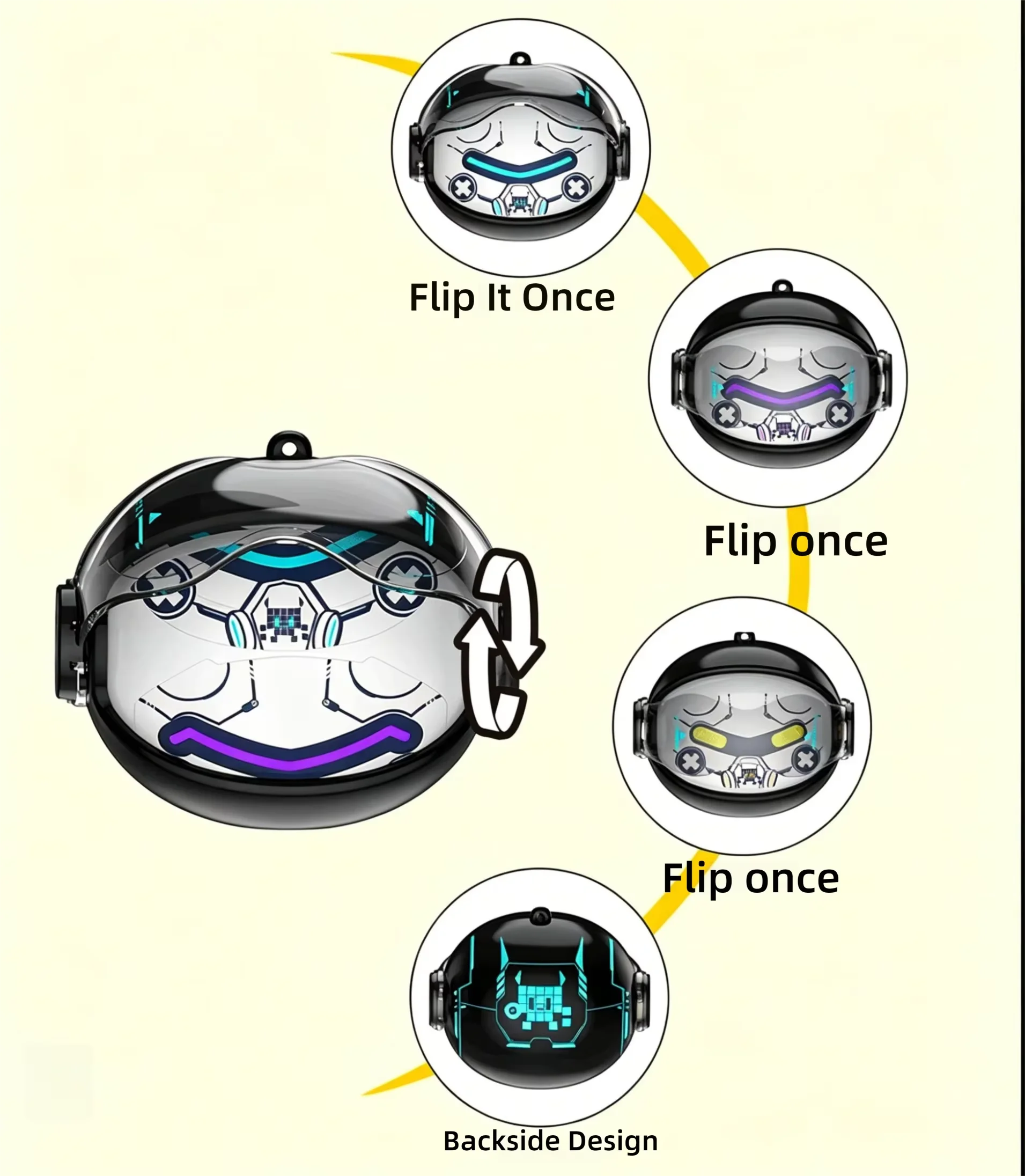 Cute Face changing TWS Bluetooth 5.4 Earbuds ENC Noise Reduction Waterproof HIFI Stereo Earphones for iOS Android Kids