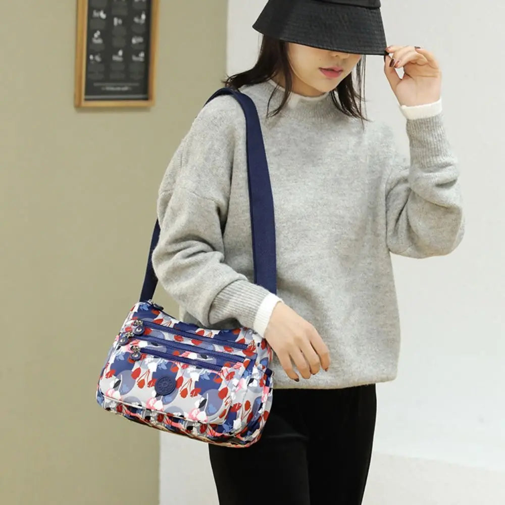 Oxford Cloth Oxford Cloth Crossbody Bag Multilayered Korean Style Mommy Bag Message Bag Phone Bag Large Capacity Crossbody Bag