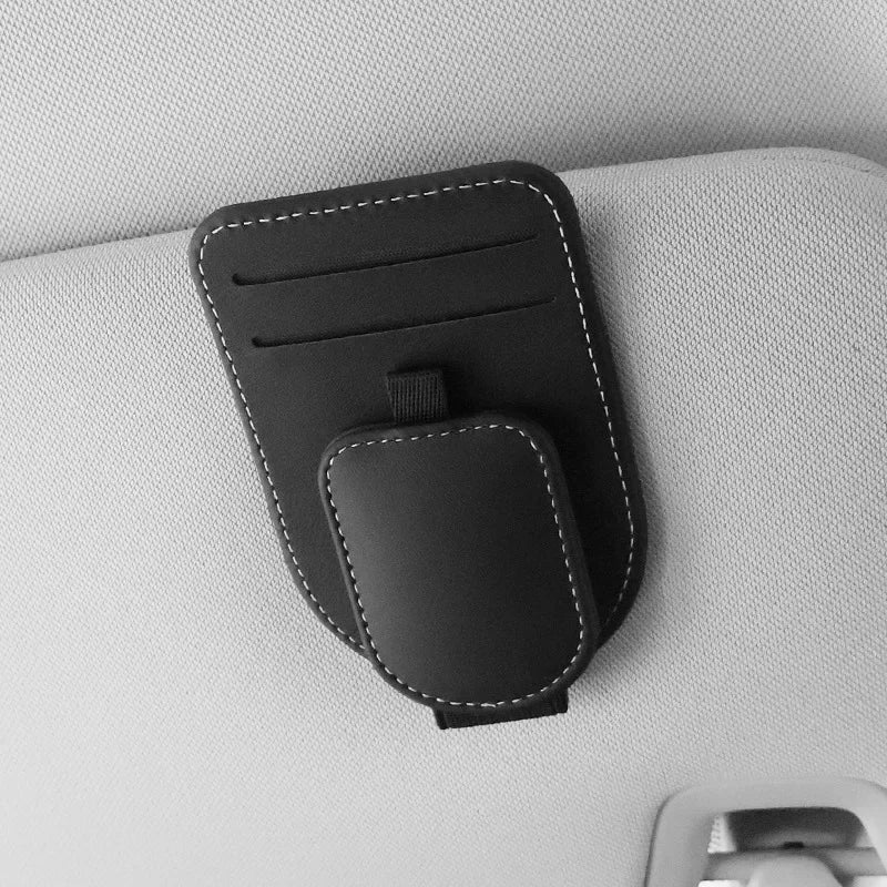 High-Quality Car Eyeglass Clip, Multi-Functional Car Sun Visor Card Holder, In-Car Eyewear Storage Rack, Fashion Glasses Clip