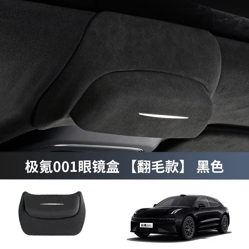 For Geely Zeekr 7X 2025 001/009 2021-2024 Car Roof Sunglasses Holder Glasses Case Mounted Storage Box Car Receipt Storage Box
