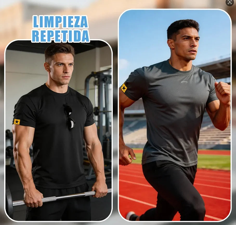 Men's Quick Dry Embroidered Plus Size Shirts Summer Male Breathable Clothes Elastic Plain Camping Climbing Hiking T-shirts