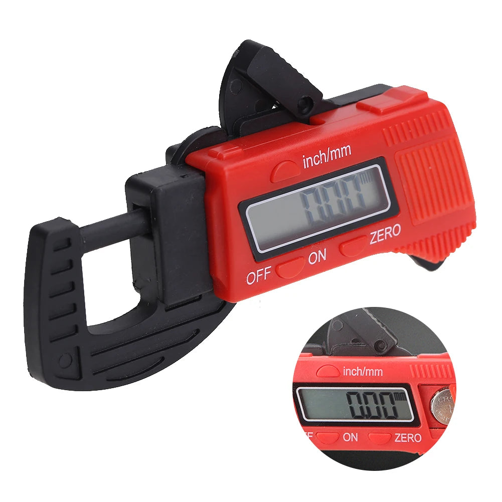 Digital Thickness Caliper 0-12.7mm Electronic Micrometer Large LCD Display Lightweight Jewel Pearl Diameter Measurement